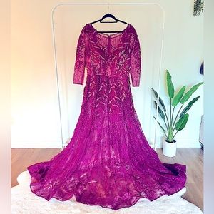 Mermaid Prom/Bridal/Quinceañera/Evening Dress with Train & Sequins
